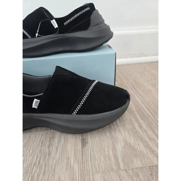 Toms Krost Alpargata Gamma Black Slip On Collab Comfort Support Suede Shoes 6.5 - Picture 3 of 9